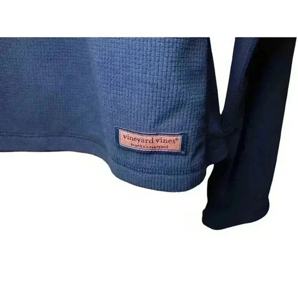 New Vineyard Vines Qtr Zip Jacket Womens XL Deep Bay 6O6000-976 - Picture 3 of 8